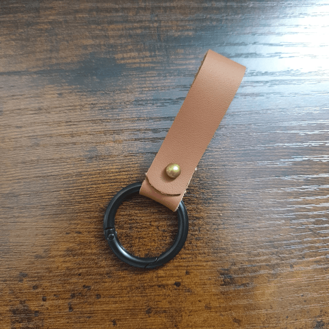 Porte clés cuir à tête de moine