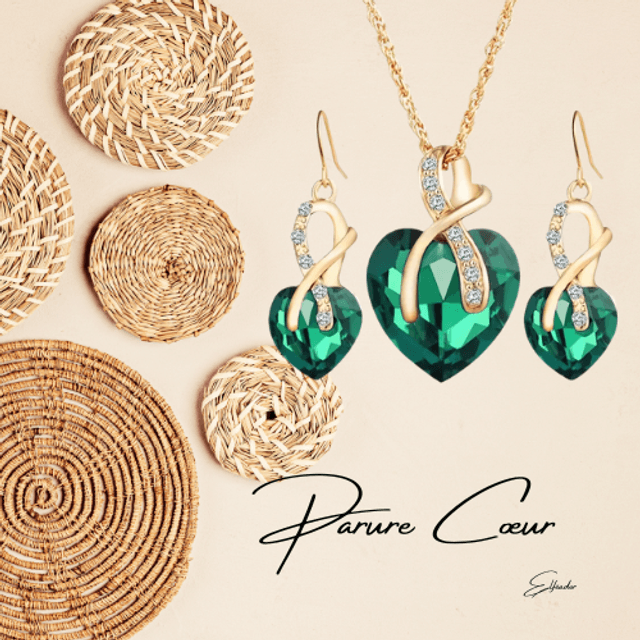 Parure cœur de rêve