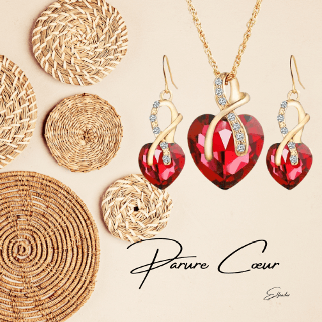 Parure cœur de rêve